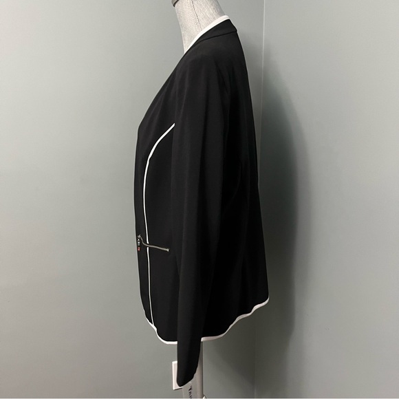 TANJAY black and white open front Blazer women’s size 14 NWT office wear - Picture 5 of 11